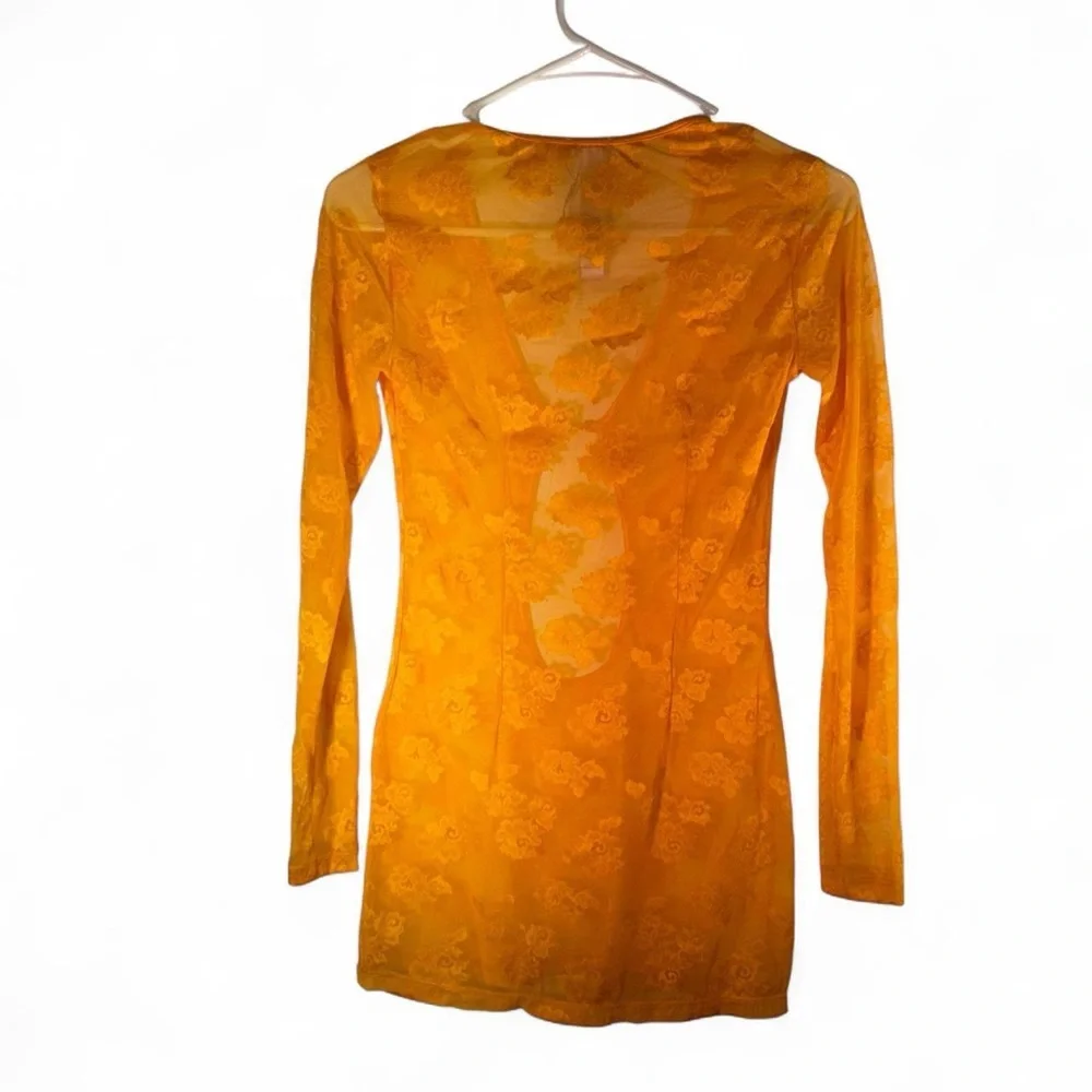 Savage X Fenty Bright Orange Lace Top Dress - Picture 5 of 9